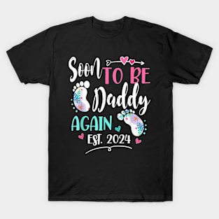 Mens Soon To Be Daddy Again 2024 Mother'S Day T-Shirt